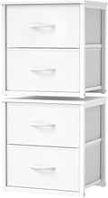 JOWEI 2-Pack Stackable 4-Drawer Storage Units