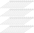 JOWEI 100-Pack 10-Inch Stainless Steel Pegboard Hooks