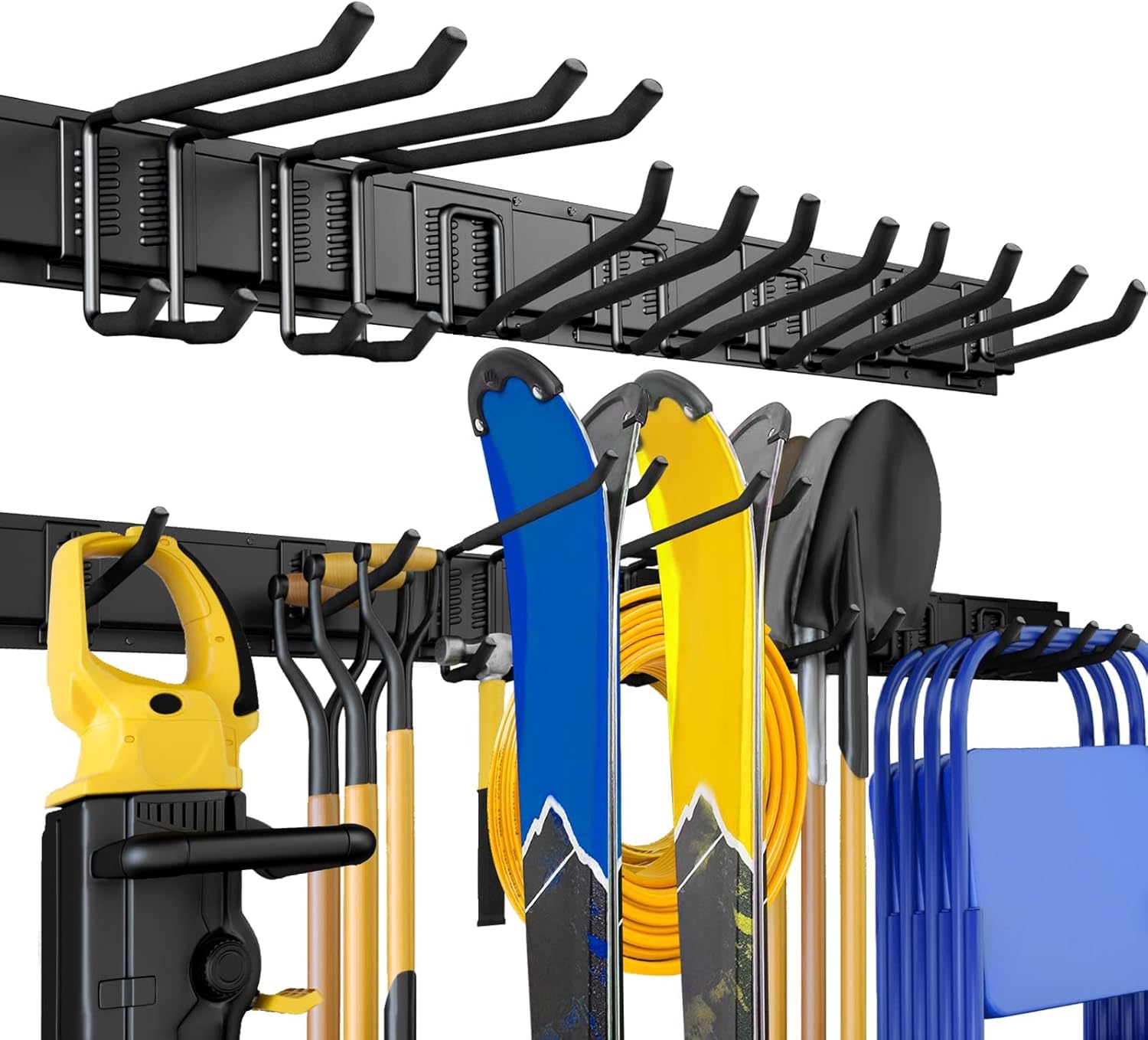 JOWEI 48-Inch Heavy-Duty Wall-Mounted Garage Tool Organizer