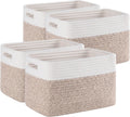 JOWEI 4-Pack Woven Storage Basket Set