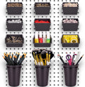 JOWEI 12-Pack Pegboard Bins and Cups