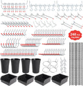 JOWEI 240-Piece Pegboard Hook and Bin Kit