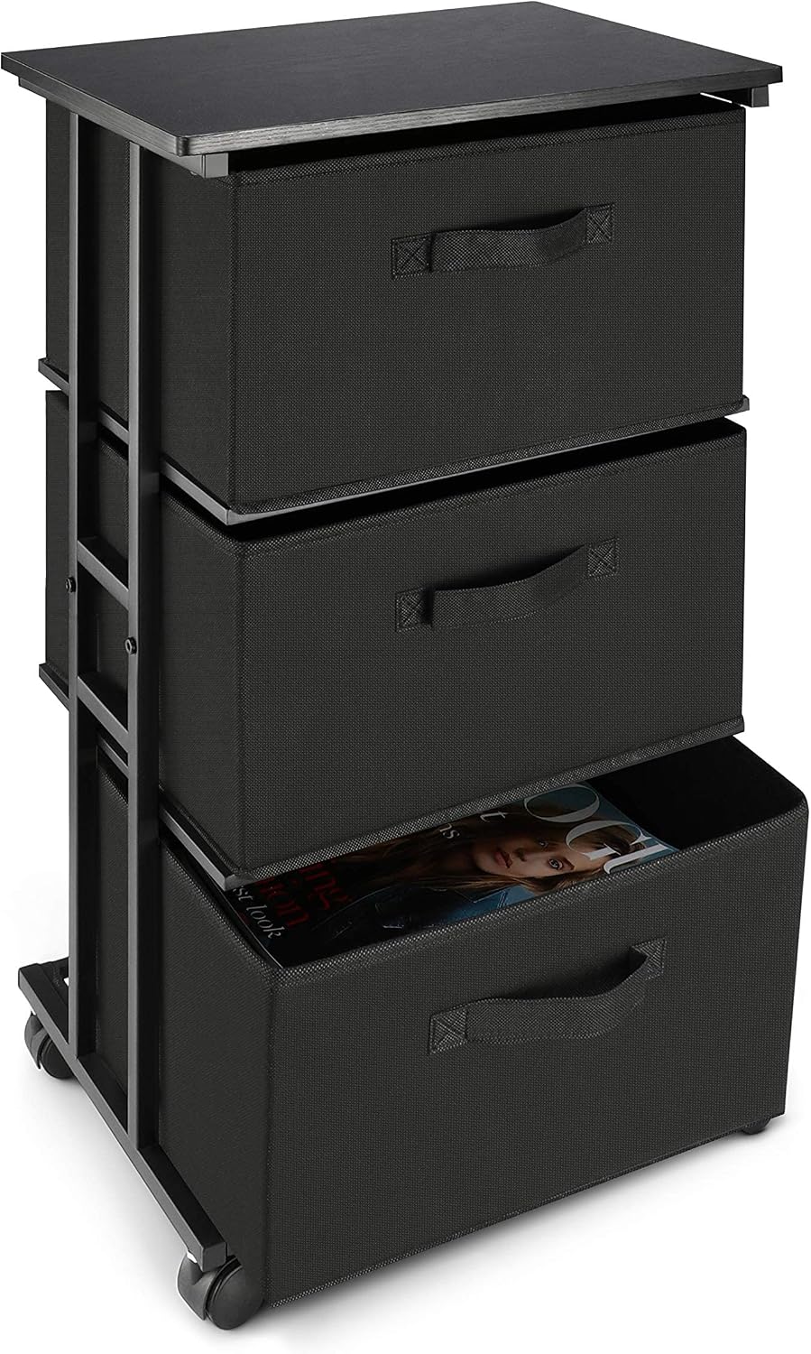 JOWEI 3-Drawer Fabric Storage Dresser