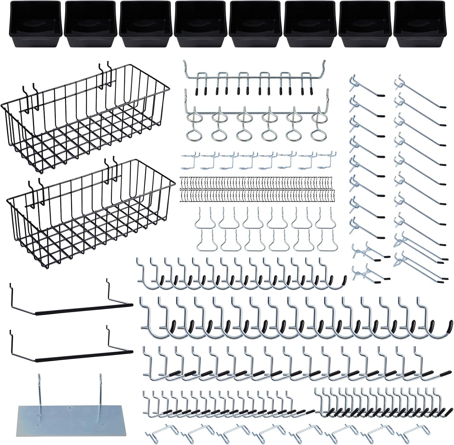 JOWEI 246-Piece Pegboard Organizer Accessory Kit